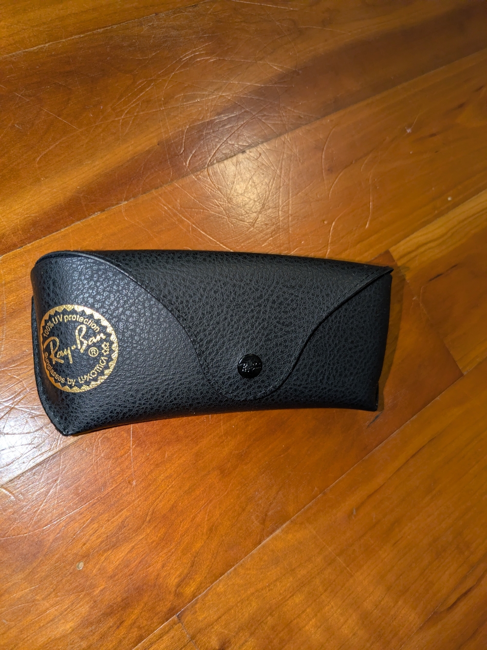 Ray-Ban Black Textured Leather Sunglasses Case